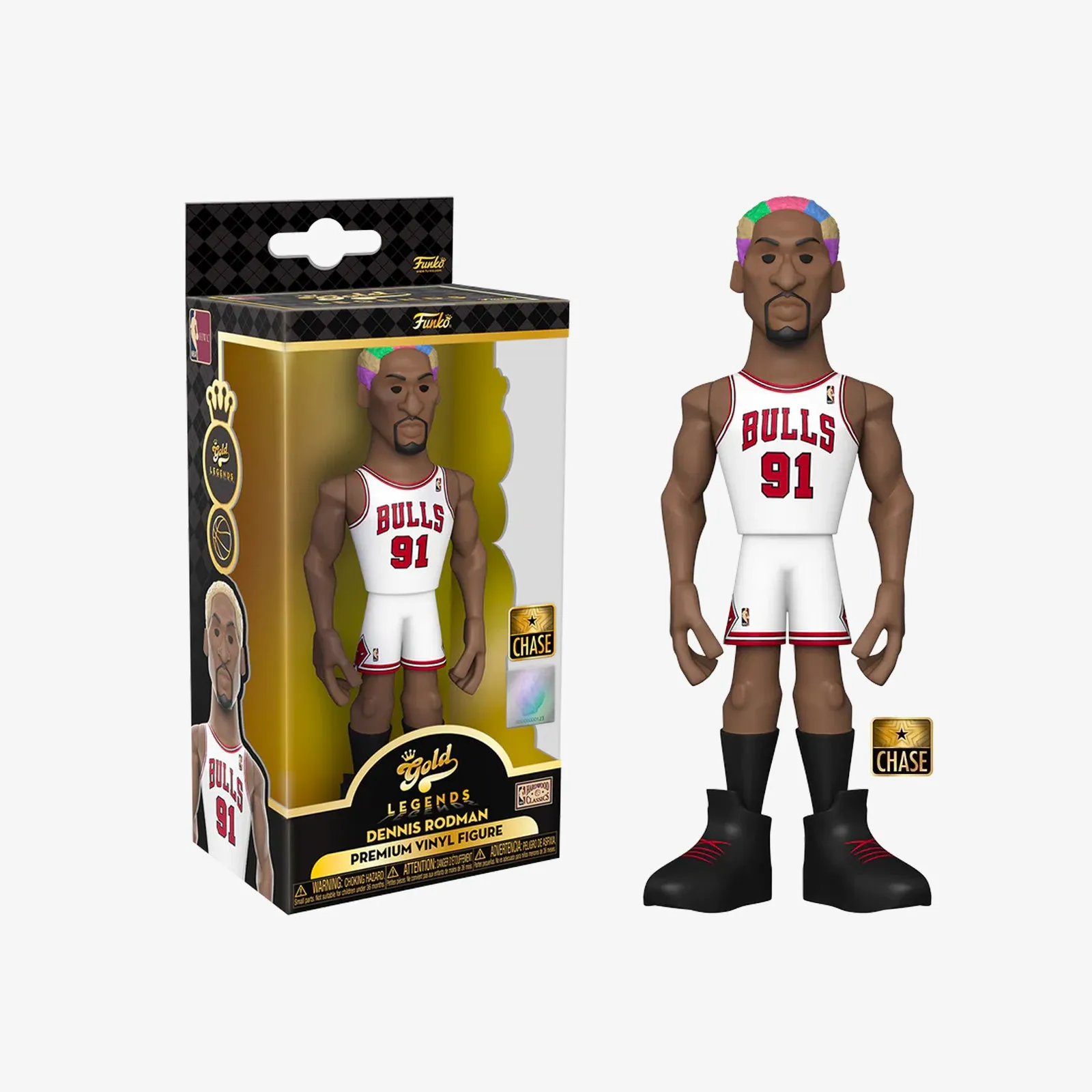Dennis Rodman Chicago Bulls NBA Legends 5" Vinyl Gold